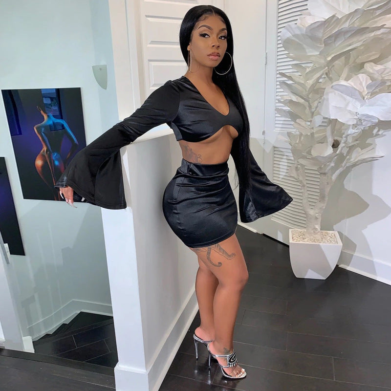 Top short skirt fashion suit