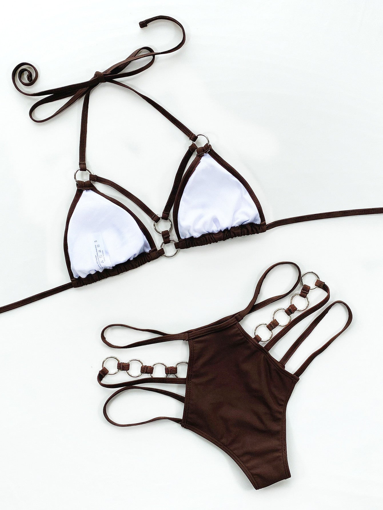 Pure Color Bikini Women's Seperated Swimwear