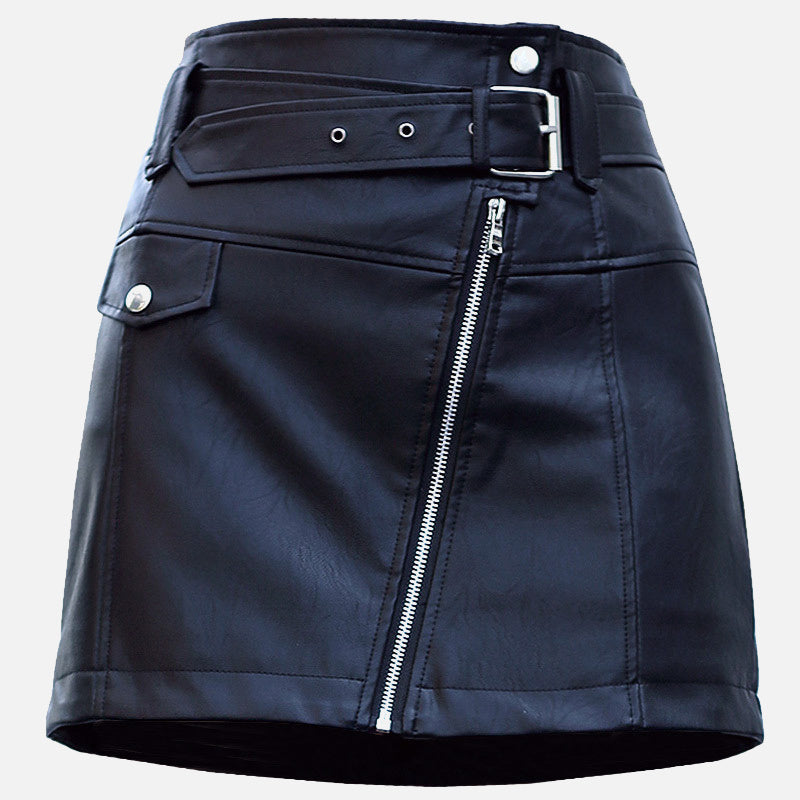 PU Washed Skirt