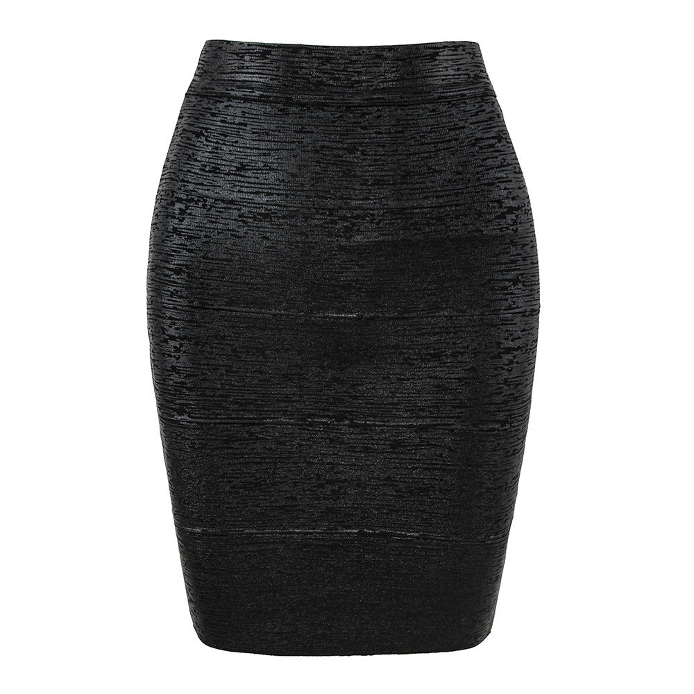 European And American Bronzing Bandage Skirt Fashion