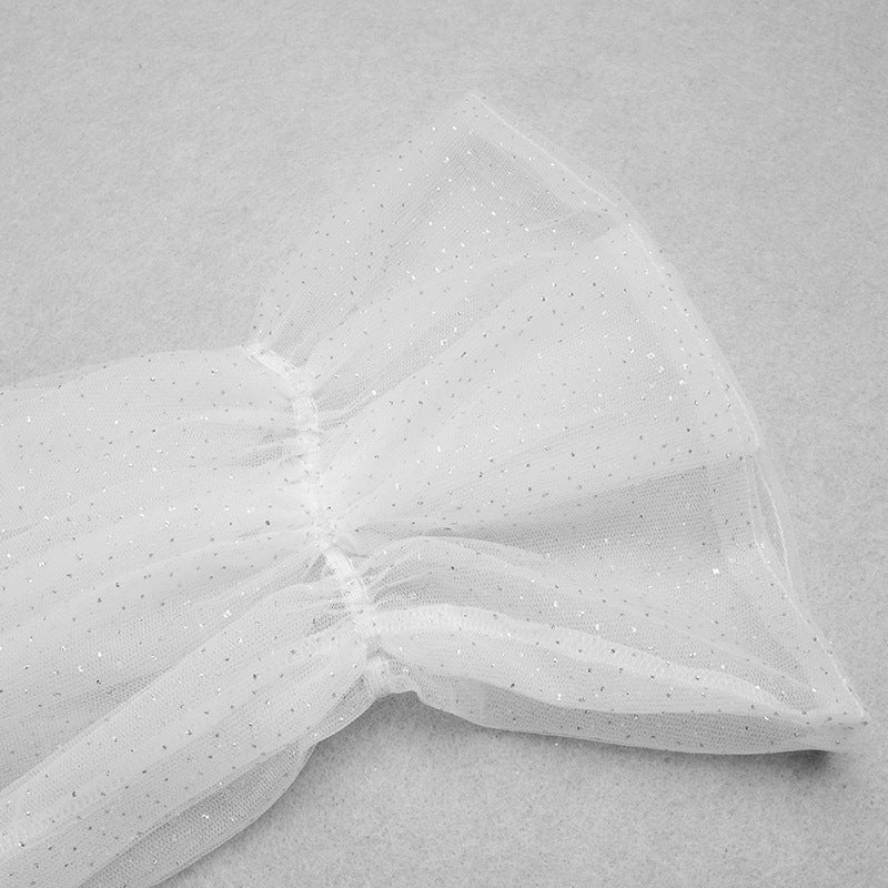Yarn Long Sleeve Party Wedding Toast Small Dress
