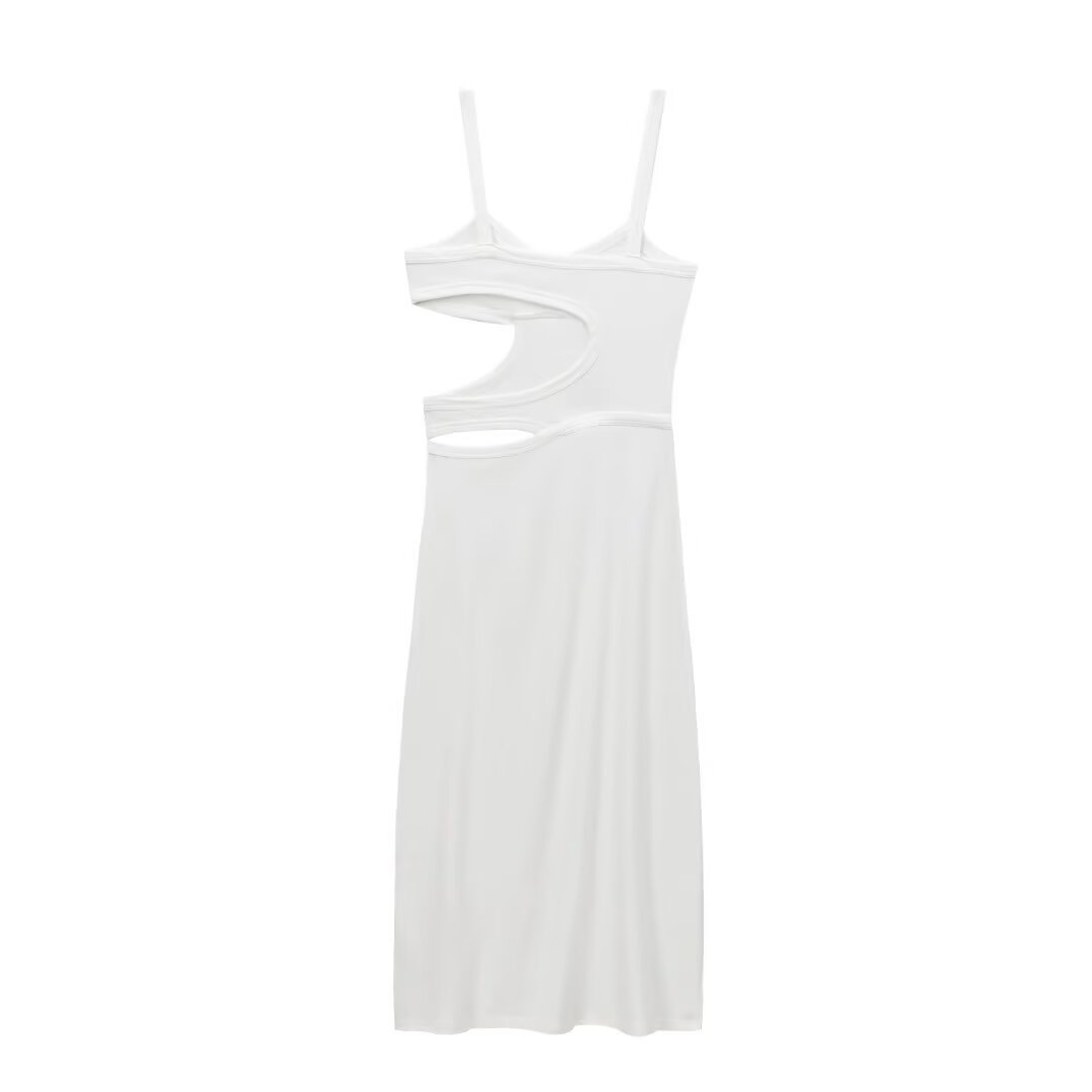 Knitted Sling Dress Slim Fit Fashion Midriff Outfit