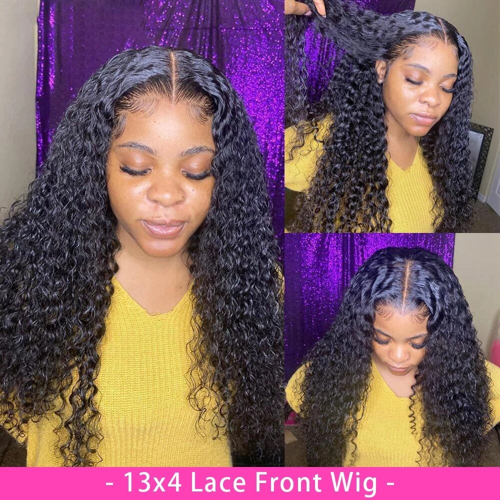Curly Real Human Hair Wig Lace Hair Products