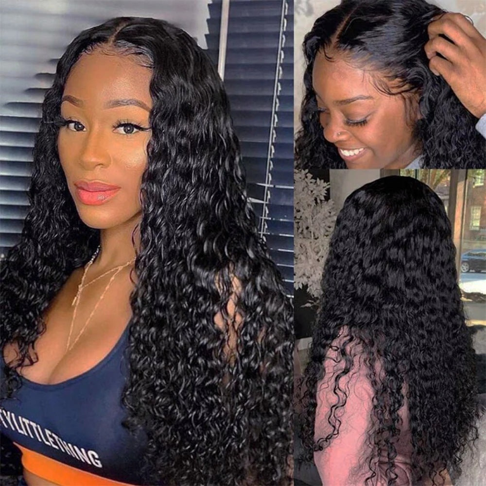 Curly Real Human Hair Wig Lace Hair Products