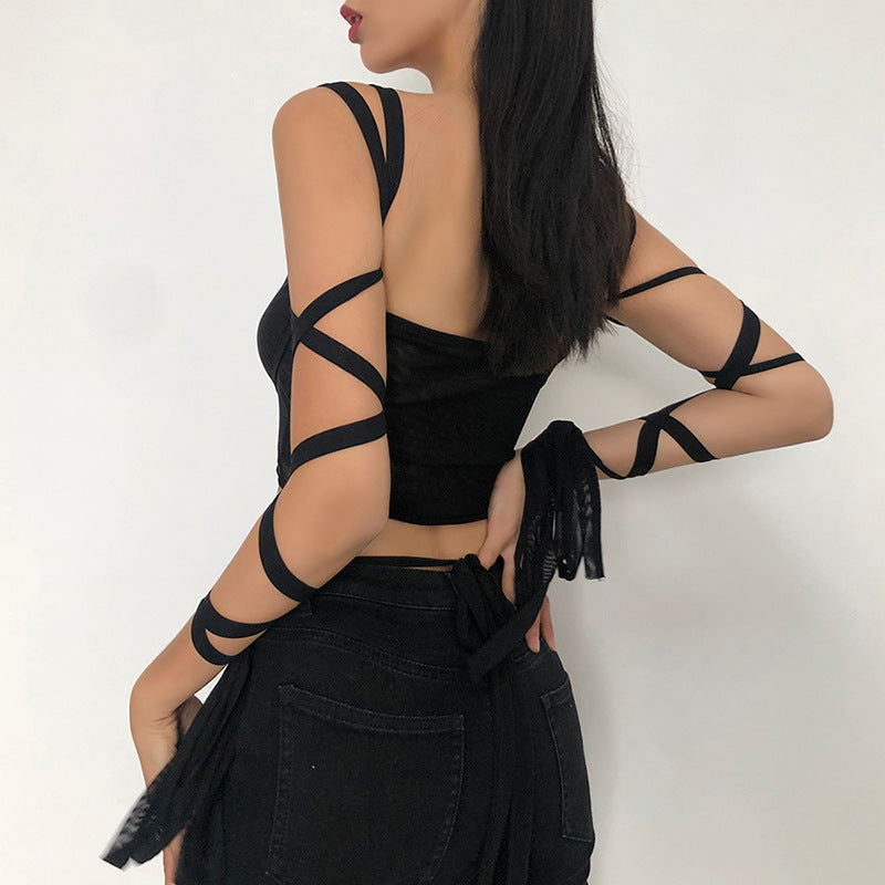 New Women's Fashion Strapless Vest With Straps