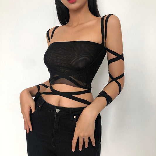 New Women's Fashion Strapless Vest With Straps