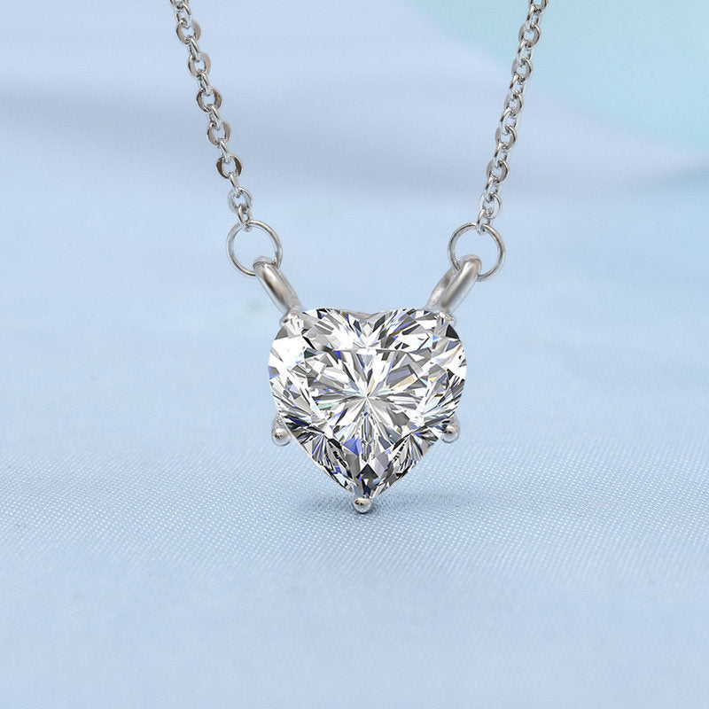 Pendant Moissanite Necklace Clavicle Chain