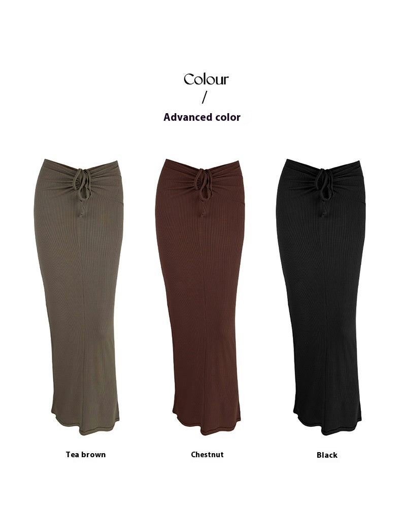 Female Modal Sports Fishtail Line High Elastic Breathability Yoga Skirt
